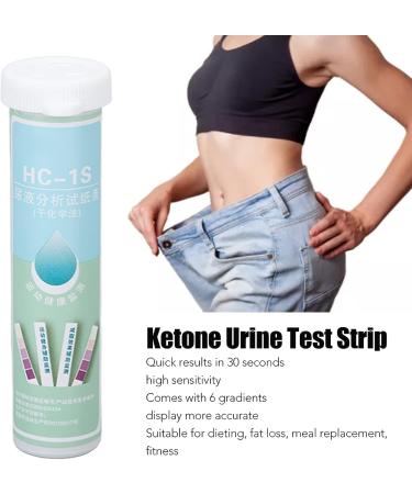 Ketone Urine Test Strip 25 Pcs - High Sensitivity for Accurate Ketones Level Measurement - Ideal for Dieting, Fat Loss & Fitness - Buy Online on GoSupps.com