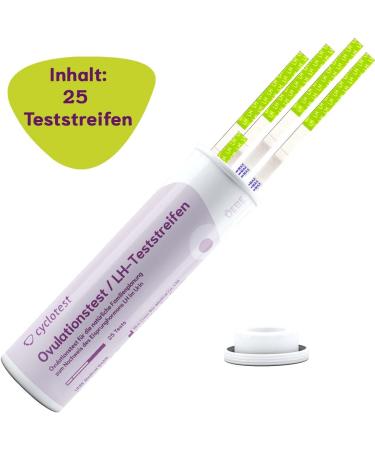 Cyclotest Ovulation Tests - 25 LH Tests for Fertility & Natural Contraception | Accurate & Reliable Results - Buy Online on GoSupps.com