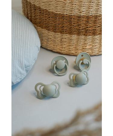 BIBS Couture Collection Pacifiers - Set of 2 Ivory/Sage | BPA-Free Soothers - Buy Online on GoSupps.com