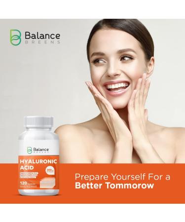Hydrating Hyaluronic Acid Supplement - 200mg, 120 Capsules (4 Months Supply) | Anti-Aging, Joint Support, Bones & Connective Tissue | Non-GMO, Gluten Free - Buy Online on GoSupps.com