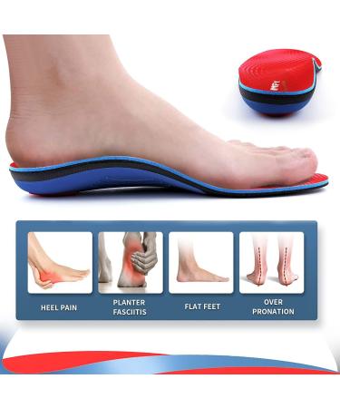 Walkomfy Heavy Duty Orthotics - Plantar Fasciitis High Arch Support Insoles for 210+ lbs Men & Women with Flat Feet - Absorb Shock - Size Men's 10-10.5 / Women's - Buy Online on GoSupps.com