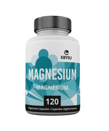 EBYSU Magnesium Bisglycinate Malate - 120 Vegan Caps - Chelated Magnesium Capsules - Source of Electrolytes & Helps to Maintain Proper Muscle Function
