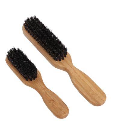 Ergonomic Bamboo Beard Brush for Men - Reinforced Handle Portable & Versatile Styling Tool - Buy Online on GoSupps.com