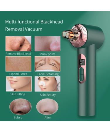 Blackhead Remover Vacuum with Hot Cold Compress | Electric Pore Suction Tool with Light Therapy | Acne Pimple Extractor and Facial Cleanser - Buy Online on GoSupps.com