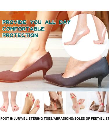 Invisible Hydrocolloid Gel Blister Bandages - 20 Pieces Blister Plasters for Fingers, Toes, Forefoot, Heel - Skin Protector and Guard - Buy Online on GoSupps.com