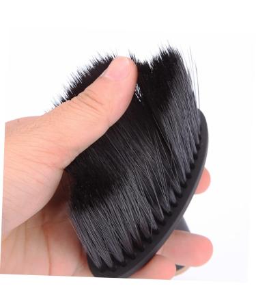 Minkissy Salon Neck Cleaning Tool & Facial Brush | Eber Salon Razor Brush | Premium Neckbrush & Mineral Powder Brush - 14x10x10cm Black - Buy Online on GoSupps.com