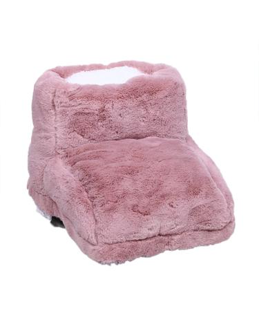 Graootoly USB Feet Heating Pad Electric Foot Heater Save Warm Foot Cover Bedroom Sleeping Rose