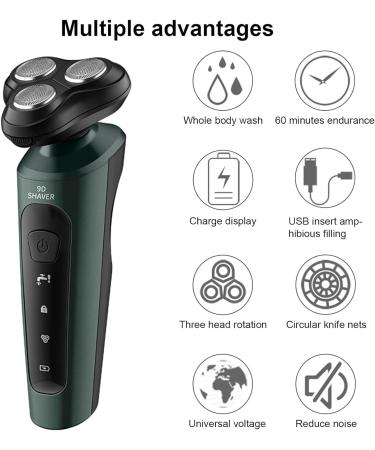 4-in-1 Electric Beard Trimmer for Men | Low Noise 60 Min Battery Washable Head | USB Charging Sideburn & Nose Hair Trimmer - Perfect Grooming Tool - Buy Online on GoSupps.com