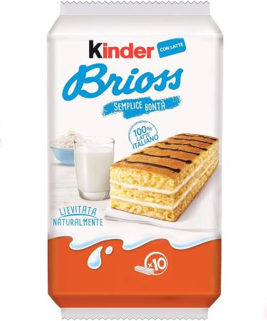  Italian Gourmet E.R. Set of 4 Ferrero children's biscuit bars - Brioss paneciok latte e cacao colazione piu - Milk and cocoa cake - 4 biscuit bars + Italian Gourmet polpa 400g - Buy Online on GoSupps.com