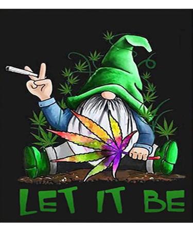 Reacoolfun 5D Gnome Diamond Painting Kits for Adults Kids  Let it be Goblin Full Drill Maple leaf Art Home Wall Decor Gift 12x16 in(LET )  (C-50)
