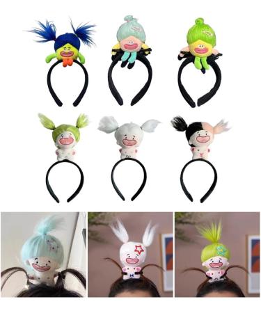 JSGHGDF Creative Sausage Mouth Hairband Women Student Photography Hairband Stuffed Shape Headbands for Washing Face Ugly Doll Doll Dark - Buy Online on GoSupps.com