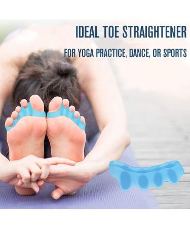 Toe Spreader Silicone | 6x Gel Separator for Hallux Valgus & Bunion Correction | All-Toe Hammer Toe Relief | Blue - Buy Online on GoSupps.com