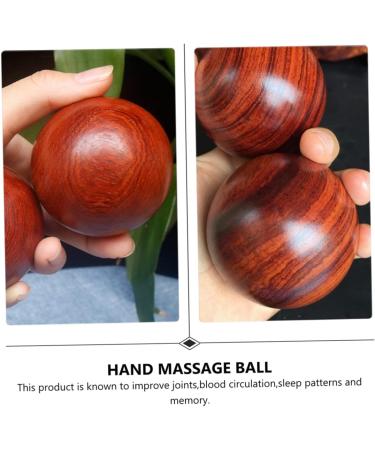 Frcolor 4-Piece Solid Wood Massage Ball Set - Leg & Foot Massage Device for Muscle Relief & Fasciitis Mahogany Fitness Balls - Buy Online on GoSupps.com