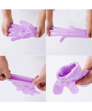 24 Pcs Exfoliating Shower Gloves - Double-Sided Bath Scrubber in 12 Colors for Deep Skin Cleanse & Spa Massage - Buy Online on GoSupps.com