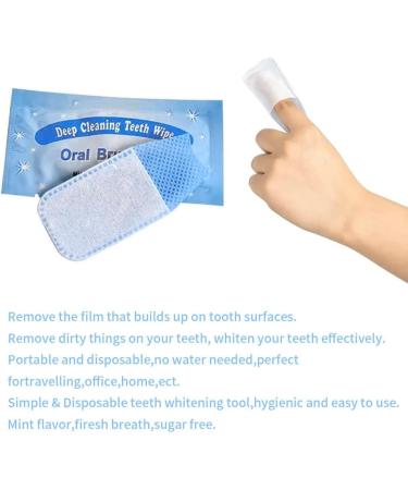 Finger Teeth Wipes - 10PCS Oral Hygiene Cleaning Wipes for Fresh Breath & Healthy Teeth - Buy Online on GoSupps.com