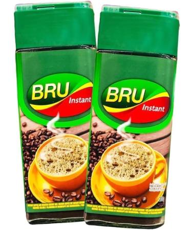 Bru Instant Coffee 200G Premium Blend Aromatic Jar Robusta And Arabic Beans Sounth Indian Plantations | Indian Origin Pack of 2 - Buy Online on GoSupps.com