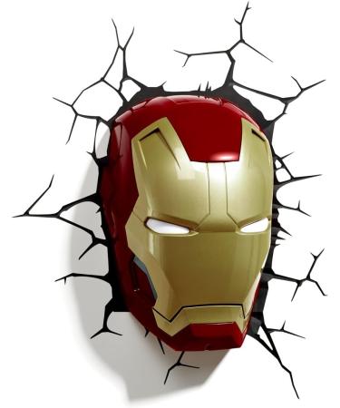 Philips Lighting 3D Iron Man Mask Light - Unique Home Decor & Gift | International Shipping Available - Buy Online on GoSupps.com