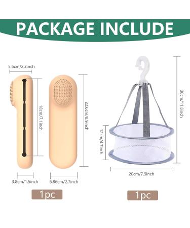Kicpot Travel Makeup Brush Holder - Soft Silicon Bag and Drying Net Organizer (Brown) - Buy Online on GoSupps.com