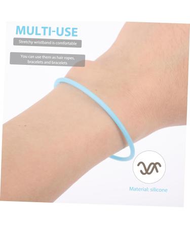 OKUMEYR 10 Pcs Silicone Bracelet Kids Jelly Bracelet Neon Jelly Bracelets Friendship Bangles Gummy Wristbands Jelly Bracelets 80 s Rubber Bracelet Hair Bands Child Elastic Gift Silica Gel 5.8x5.8cm Assorted Color - Buy Online on GoSupps.com