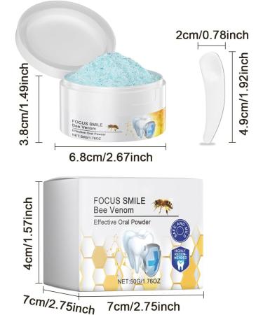 Natural Bee Venom Tooth Powder 1.76Oz - Whitening & Sensitivity Relief, Long-Lasting Fresh Breath, Dentist-Recommended Oral Care - Non-Toxic Formula - Buy Online on GoSupps.com