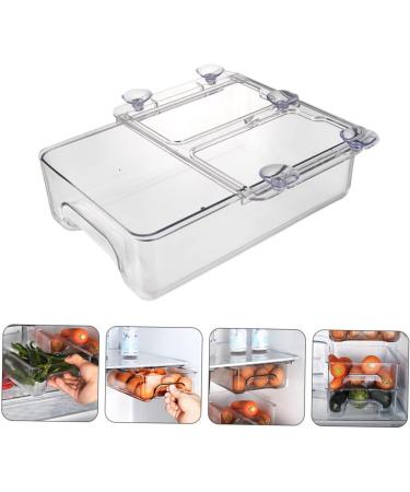 GLEAVI 1pc Box Suction Cup Storage Refrigerator Organizer re-usable White 23.5x17cm - Buy Online on GoSupps.com
