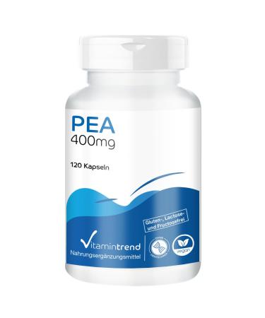Vitamintrend PEA 400mg - Palmitoiltanolamide - 120 capsules - high dose - vegan - supplements from Germany | Vitamintrend