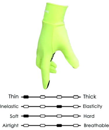 BOODUN Light Sports Gloves | Unisex Touchscreen Running & Walking Gloves | Anti-Slip Warm Fitness Gloves for Men & Women | S/M Green - Buy Online on GoSupps.com