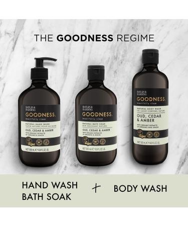 Baylis & Harding Goodness Oud Cedar & Amber Body Wash 1 Litre (Pack of 6) - Vegan Friendly 1 l (Pack of 6) Oud Cedar & Amber Body Wash 1L - Buy Online on GoSupps.com