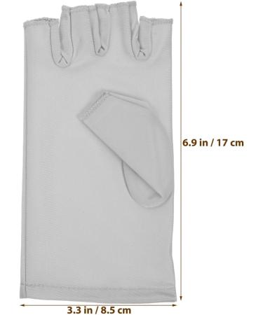 LALAFINA 1 Pair UV Glove Gel Manicures Glove Fingerless UV Protective Gloves Anti UV Gloves for Gel Manicures Protect Your Skin - Buy Online on GoSupps.com
