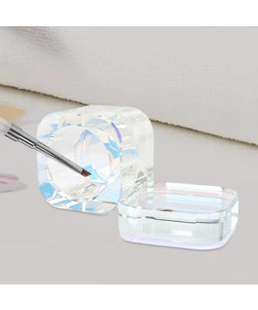 Generic Nail Art Liquid Dish with Lid Bowl Cup Practical Reusable Light Blue - Buy Online on GoSupps.com