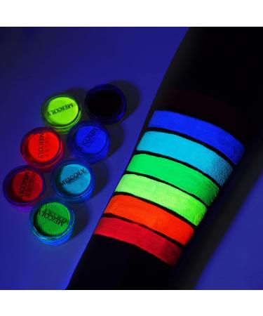 MEICOLY Water Activated UV Reactive Hydra Eyeliner - Glow Blacklight Fluorescent Halloween Face Paint - Neon Eyeliner for Adults & Kids - Buy Online on GoSupps.com