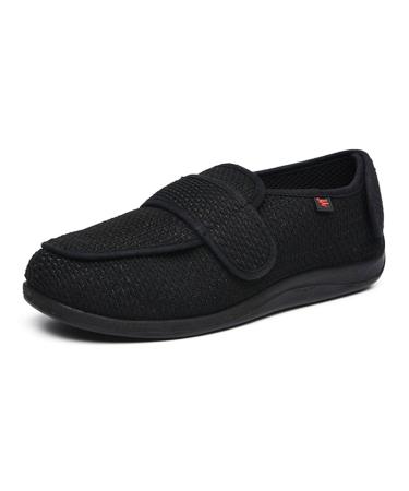 Yytcsjz Swollen Feet Diabetic Edema Boots Slippers Men Adjustable Extra Wide Shoes for Edema Arthritis Fasciitis Swollen Feet (Color : E Size : 6) 6 E