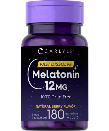 Carlyle Melatonin 12 mg Fast Dissolve - 180 Tablets
