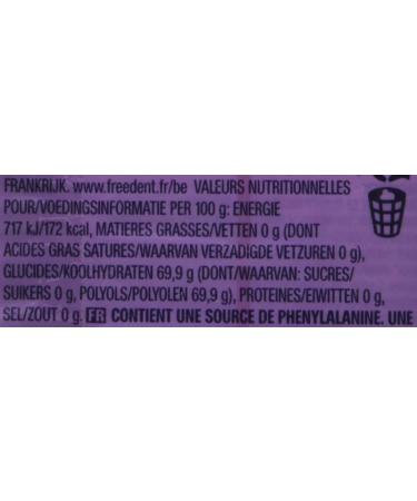 FREEDENT 5 Boxes of 10 Chewing Gums without Sugars Blueberry Flavor 70g - Buy Online on GoSupps.com