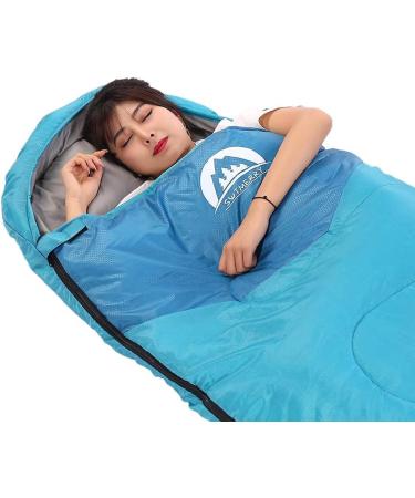 Sleeping Bag 3 Seasons (Summer  Spring  Fall) Warm & Cool Weather - Lightweight Waterproof Indoor & Outdoor Use for Kids  Teens & Adults for Hiking and Camping Blue Single - Buy Online on GoSupps.com