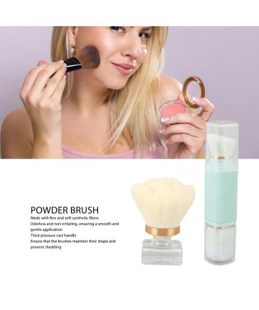 Flower Shape Rotatable Makeup Brush - Ideal for Blush Application | White Blue | International Shipping - Buy Online on GoSupps.com