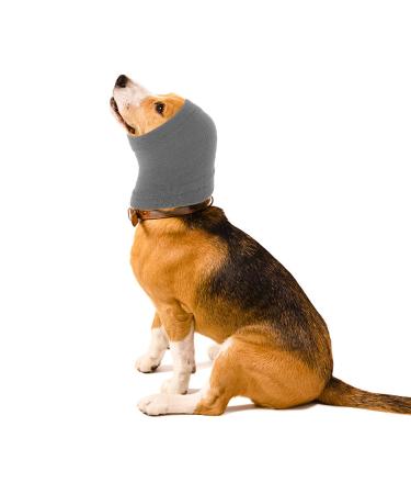 Cobee neck and ear warmer for dogs earmist for dogs for comfort fear bathing bathing care reduction of noises neck and ear warmer hood soothing ear covers (size L gray) - Buy Online on GoSupps.com