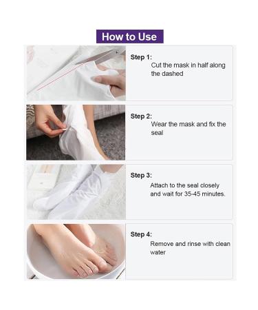 Buy Joyeee Cornea Socks - 4 Pairs Foot Peel Mask for Callus Removal & Dry Skin Treatment - Buy Online on GoSupps.com