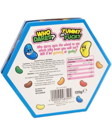 Jelly Bean Game Who Dares Yummy or Yucky Flavour Fun Spin Wheel Game Xmas Gift 120g 2Pack (hexagon2) - Buy Online on GoSupps.com