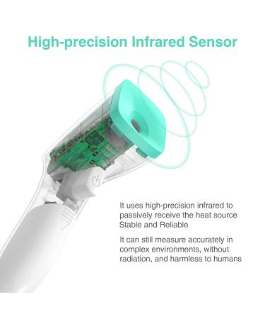 Joyhicare Touchless Infrared Forehead Thermometer - Medical Grade with Fever Alarm and Memory Function for Adults, Kids, and Babies - Accurate Instant Readings - Buy Online on GoSupps.com