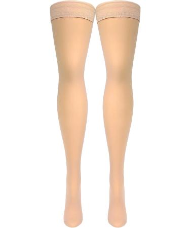 Truform Compression 30-40 Mmhg Sheer Thigh High Stockings Beige X-Large 2 Count - Buy Online on GoSupps.com