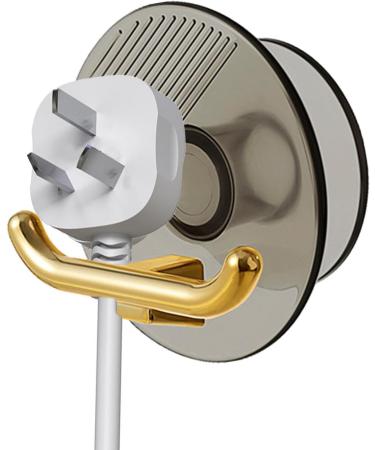 Qarido Plug-in Cable Holder | Self-Adhesive Organizer for Shower Key & Kitchen | Translucent Gray - Buy Online on GoSupps.com