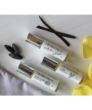 Herb & Root 3 Pc Mini Variety Perfume Set for Women or Men Unisex Aromatherapy Oils Roll Ons Floral Gourmand Woods Earthy Aromatic Citrus (Gourmand) - Buy Online on GoSupps.com