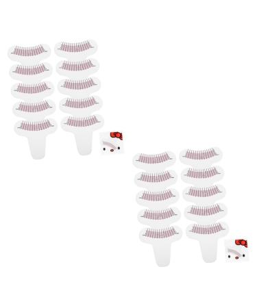 FRCOLOR 20 pcs Eyelashes Crafting Tool lashes tool Lash measuring tool Lash rulers measure lash length beauty ruler eyelash mascara Eyelash Ruler Cards length ruler Paper 3d Disposable 1 Count (Pack of 1) Assorted Colorx2pcs