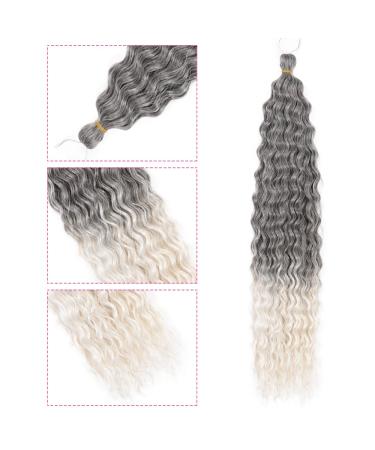 Deep Twist Crochet Hair - 22 Inch Synthetic Ombre Kinky Curl Extensions | 3 Packs Waterwell Twist Braided Hairstyles - Buy Online on GoSupps.com