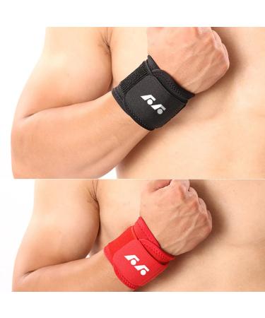 Heavy Duty Adjustable Wrist Support Brace - 2PCS Nonslip Stretchy Wrap for Sprains | Professional Quality - Buy Online on GoSupps.com