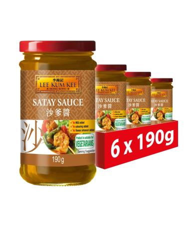 Lee Kum Kee Kum Lee and Satay Sauce vegetarian 190 g (lot of 6)