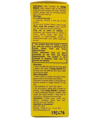 Hongo Killer Nail Formula 1 oz - Pack of 6 | Fast-Acting Treatment - Buy Online on GoSupps.com