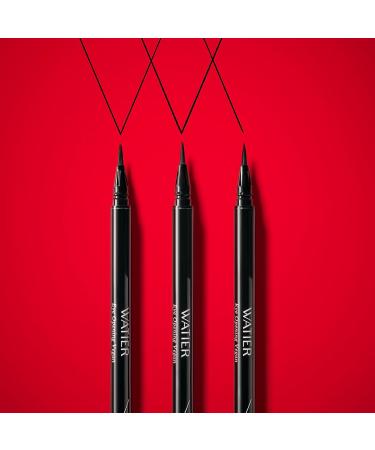 Watier Eye Opening Vegan Liquid Eyeliner Noir Ultra-Thin Brush Tip Precise & Easy Lines Long-Lasting Waterproof Smudge-Proof Alcohol-Free Paraben-Free 0.6 mL - Buy Online on GoSupps.com