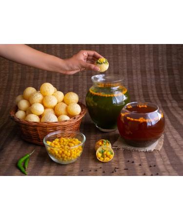JCR Pani Puri Raw Pellets 1 Kg - Authentic Indian Street Food Snack - Buy Online on GoSupps.com